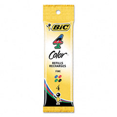 4 Pack Bic Pens (Assorted Colours)